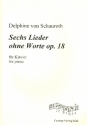 6 Lieder ohne Worte op.18 fr Klavier