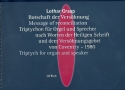 Botschaft der Vershnung fr Sprecher und Orgel Partitur (dt/en)