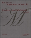 Kirchen- und Tafelmusik fr 1-5 Vokalstimmen, 2-6 Instrumentalstimmen und Bc Partitur, gebunden