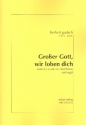 Groer Gott wir loben dich fr 5 Blechblser und Orgel Partitur und Blserpartituren