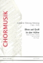 Ehre sei Gott in der Hhe fr gem Chor und Orgel Partitur