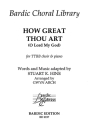 Hine, S.K. How Great Thou Art Mnnerchor (TTBB) und Klavier