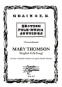 Grainger, Percy Aldridge Mary Thomson gemischter Chor (SATB)