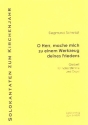 O Herr mache mich zum Werkzeug deines Friedens fr Gesang (hoch) und Orgel 2 Partituren