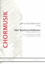 4 Weihnachtslieder fr gem Chor und Klavier Partitur (dt/en)