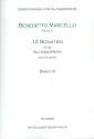 12 Sonaten op.2 Band 3 (Nr.7-9) fr Altsaxophon und Bc Klavierpartitur