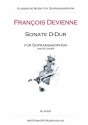 Sonate D-Dur fr Sopransaxophon und Klavier Klavierpartitur