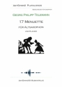 17 Menuette (+CD) fr Altsaxophon und Klavier Altsaxophonstimme mit Playalong CD