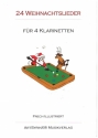 24 Weihnachtslieder fr 4 Klarinetten Spielpartitur