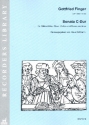 Sonate C-Dur fr Altblockflte, Oboe, Violine und Bc Partitur und Stimmen (Bc ausgesetzt)