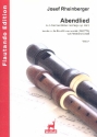 Abendlied op.69,3 fr Blockflten-Ensemble (SSATTB) Partitur und Stimmen