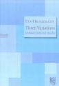 3 Variations fr Blser, Harfe und Streicher Partitur und Stimmen (1-1-1--1-1-1-1-1-1-1)