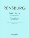 Rensburg, Jacques, Drei Stcke, op.2, arrangiert fr Bratsche und Klavier Partitur und Stimme