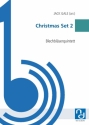 Christmas Set 2 fr 2  Trompeten in B, Horn in F, Posaune und Tuba Partitur und Stimmen