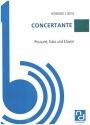 Concertante fr Posaune, Tuba und Klavier Partitur und Stimmen