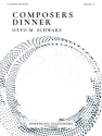 Composers Dinner for clarinet quartet score and parts