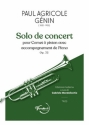 Paul Agricole Genin, Solo De Concert Op. 32 Trumpet and Piano Book & Part[s]