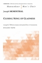 Mosenthal, Joseph, Closing Song of Gladness Choir (TTBB) and Piano