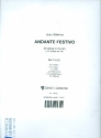 Andante festivo for string orchestra (timpani ad lib) set of parts (3/3/2/2/1) timpani