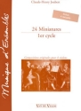 24 Miniatures 4er Set pour 4 violons 4 livres