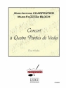 Marc-Antoine Charpentier, Charpentier Marc Antoine Concert 4 Violas Partitur + Stimmen