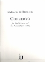 Concerto for flute, oboe, clarinet, horn, bassoon and 2 pianos 8 hands 2 scores and wind parts