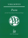 Poem  for viola, harp (piano) and organ score and parts
