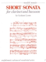 Graham Lyons Short Sonata for Clarinet & Bassoon clarinet & bassoon