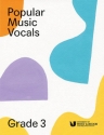 LL295 Popular Music Vocals Grade 3 (+Online Audio Access) for voice