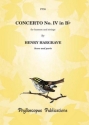Henry Hargrave Ed: C M M Nex and F H Nex Concerto IV in B flat  -  Score and parts mixed ensemble