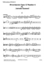 Antonin Kammel Ed: C M M Nex and F H Nex Divertimento Op. 12 No. 6 - Part for viola in lieu violin 2 mixed ensemble