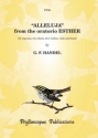 George Frideric Handel Ed: F H Nex and C M M Nex Alleluja from Esther voice & chamber ensemble