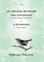 Le carnaval de Venise op.7 for oboe, bassoon and piano parts