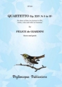 Quartetto in B Flat Major op.25,5 for oboe (flute/clarinet), violin, viola and cello (bassoon) score and parts