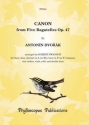 Antonin Dvorak Arr: Robert Swanson Canon, from Five Bagatelles Op. 47 mixed ensemble