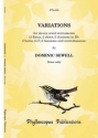 Dominic Sewell Variations for eleven instruments  -  Score only wind ensemble