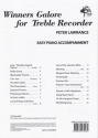 Peter Lawrance, Winners Galore For Treble Recorder Recorder and Piano Buch
