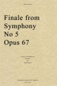 Ludwig van Beethoven, Finale from Symphony No. 5, Opus 67 Blechblserquintett Partitur + Stimmen