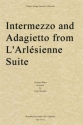 Georges Bizet, Intermezzo and Adagietto from L'Arlsienne Suite Streichquartett Partitur