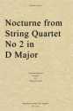 Alexander Porfiryevich Borodin, Nocturne from String Quartet No. 2 in  Klarinettenquartett Partitur + Stimmen