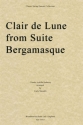 Claude Debussy, Clair de Lune from Suite Bergamasque Streichquartett Stimmen-Set