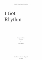 I Got Rhythm for string quartet parts