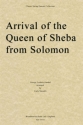 Arrival of the Queen of Sheba from Solomon for string quartet set of parts