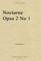 John Marson, Nocturne, Opus 2 No. 1 Violine, Cello und Klavier Partitur + Stimmen