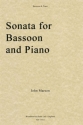 John Marson, Sonata for Bassoon and Piano Fagott und Klavier Buch
