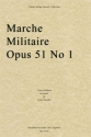 Franz Schubert, Marche Militaire, Opus 51 No. 1 Streichquartett Stimmen-Set