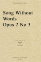 Pyotr Ilyich Tchaikovsky, Song without Words, Opus 2 No. 3 Streichquartett Stimmen-Set