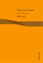 Andy Scott, Three Letter Word Saxophone E-Flat and Piano Buch