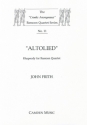 Altolied (Rhapsody) for bassoon quartet   score and parts