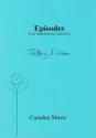 Jeffery Wilson, Episodes for saxophone quartet Partitur und Stimmen